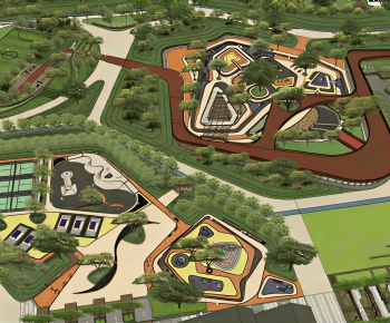 Modern Park Landscape-ID:846529046