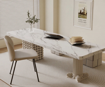 Modern Computer Desk And Chair-ID:789055117