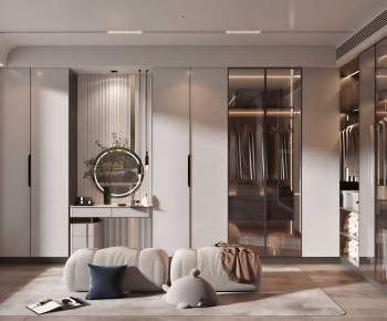 Modern Clothes Storage Area-ID:847307924