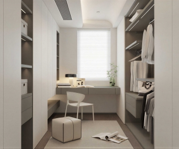 Modern Clothes Storage Area-ID:415851122