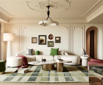 French Style A Living Room-ID:655978924