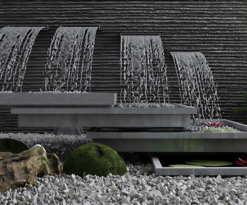 Modern Rockery Waterscape-ID:122606044