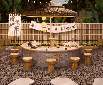 New Chinese Style Courtyard/landscape-ID:370369919