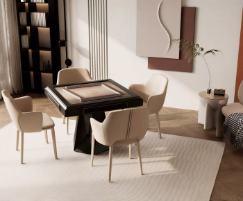 Modern Mahjong Tables And Chairs-ID:380750899
