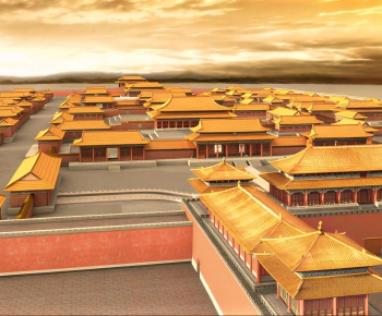 Chinese Style Ancient Architectural Buildings-ID:321101903