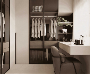 Modern Clothes Storage Area-ID:767493967