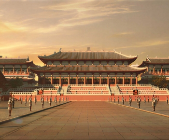 Chinese Style Ancient Architectural Buildings-ID:879687076