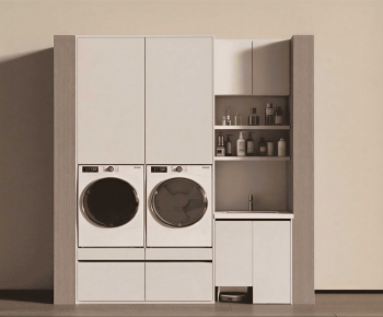 Modern Laundry Cabinet-ID:390255938
