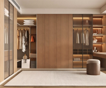 Modern Clothes Storage Area-ID:392786984