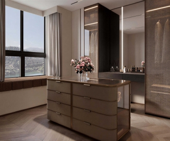 Modern Clothes Storage Area-ID:739423046