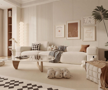 French Style A Living Room-ID:299236064