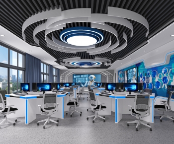 Modern Exhibition Hall-ID:732846981