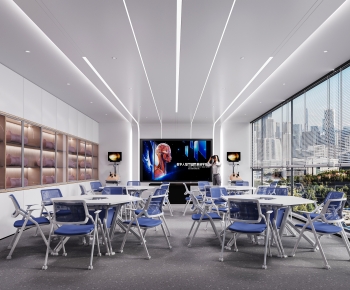 Modern School Classrooms-ID:842345952