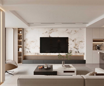 Modern A Living Room-ID:372982031