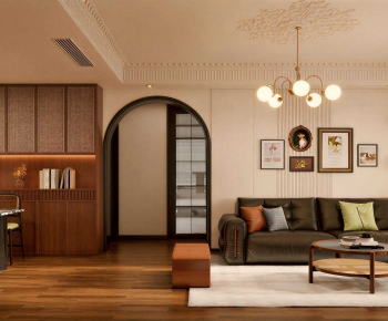 French Style A Living Room-ID:487857101