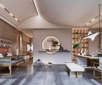 New Chinese Style Tea House-ID:132951028