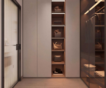 Modern Clothes Storage Area-ID:431447036