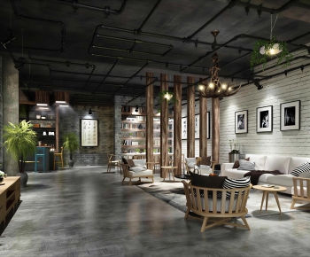 Industrial Style A Living Room-ID:566406019