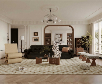 French Style A Living Room-ID:631297118