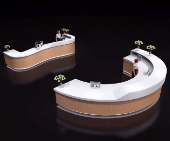 Modern Reception Desk-ID:740225082