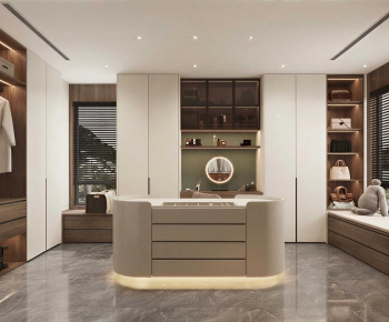 Modern Clothes Storage Area-ID:261205911