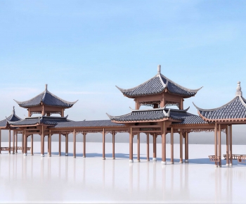 Chinese Style Ancient Architectural Buildings-ID:697263004