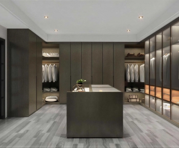 Modern Clothes Storage Area-ID:981723076