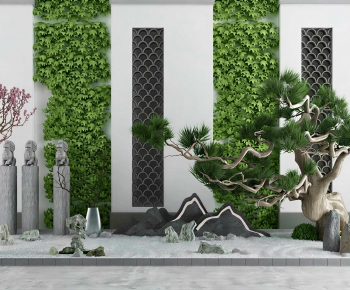 New Chinese Style Plant Landscaping-ID:449737071