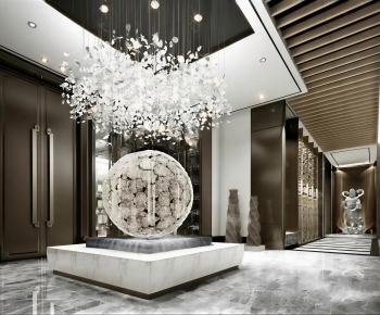 New Chinese Style Lobby Hall-ID:864905121