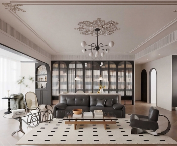 French Style A Living Room-ID:880209926