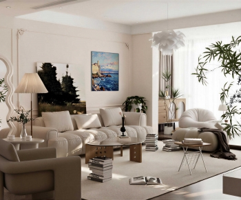 Modern A Living Room-ID:566261056