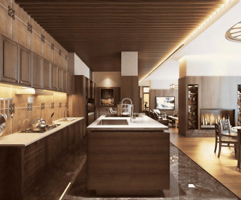 Southeast Asian Style Open Kitchen-ID:850234993