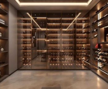 Modern Wine Cellar/Wine Tasting Room-ID:431884051