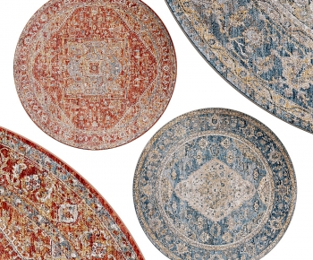 Simple European Style Circular Carpet-ID:714929146