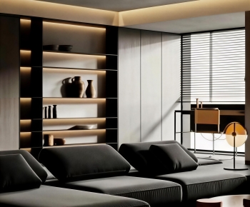 Modern A Living Room-ID:501878027