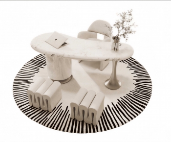 Modern Computer Desk And Chair-ID:587569957