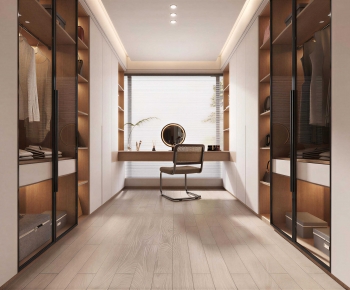 Modern Clothes Storage Area-ID:843442925