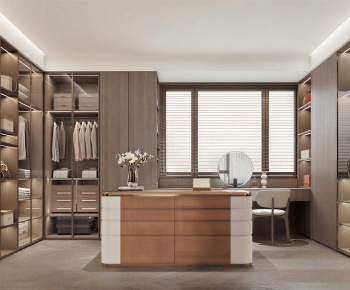 Modern Clothes Storage Area-ID:187319999