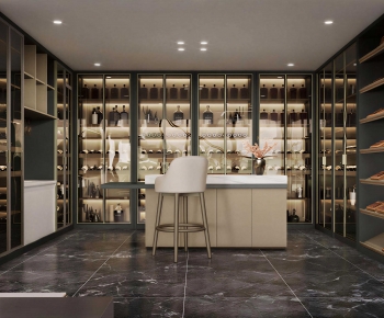 Modern Wine Cellar/Wine Tasting Room-ID:681190979