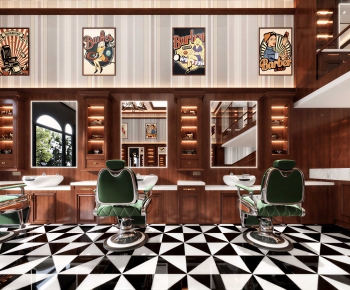 Retro Style Barbershop-ID:298774004