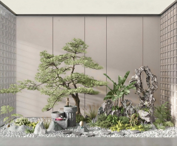 New Chinese Style Plant Landscaping-ID:370433099