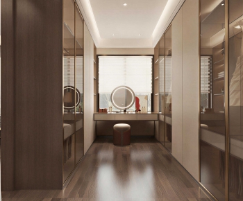 Modern Clothes Storage Area-ID:682748081