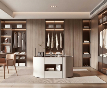 Modern Clothes Storage Area-ID:557877061