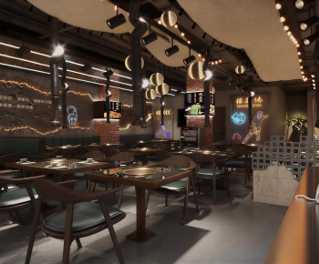 Industrial Style Restaurant-ID:424730882