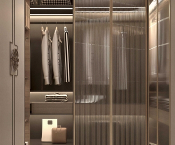 Modern Clothes Storage Area-ID:599061971