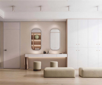 Modern Clothes Storage Area-ID:693059926