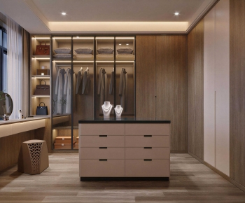 Modern Clothes Storage Area-ID:320635082