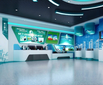 Modern Exhibition Hall-ID:391139985