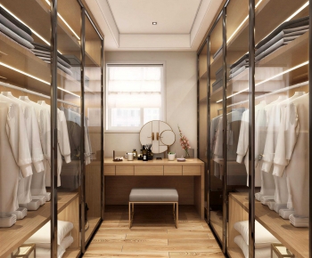 Modern Clothes Storage Area-ID:405994894