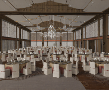 New Chinese Style Banquet Hall-ID:632575045